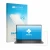 Front side of a product packaging with the brand logo upscreen. Next to it is the device Dell Pro 15 Essential PV15250 shown w