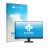 Front side of a product packaging with the brand logo upscreen. Next to it is the device BenQ GW2490E shown with the correspon