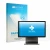 Front side of a product packaging with the brand logo upscreen. Next to it is the device Sunmi T3 shown with the corresponding