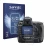 Front side of a product packaging with the brand logo Savvies. Next to it is the device Nikon D3S shown with the corresponding