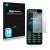 Front side of a product packaging with the brand logo Savvies. Next to it is the device Nokia 301 shown with the corresponding