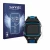 Front side of a product packaging with the brand logo Savvies. Next to it is the device Garmin Forerunner 920XT shown with the