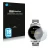 Front side of a product packaging with the brand logo Savvies. Next to it is the device Fossil Q Marshal (2.Gen) shown with th