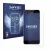 Front side of a product packaging with the brand logo Savvies. Next to it is the device Huawei P10 Plus shown with the corresp