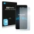 Front side of a product packaging with the brand logo Savvies. Next to it is the device BQ Aquaris X shown with the correspond