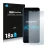 Front side of a product packaging with the brand logo Savvies. Next to it is the device Honor 7X shown with the corresponding 