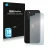 Front side of a product packaging with the brand logo Savvies. Next to it is the device Apple iPhone SE 2 2020 (Back) shown wi