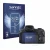 Front side of a product packaging with the brand logo Savvies. Next to it is the device Canon PowerShot SX70 HS shown with the