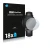 Front side of a product packaging with the brand logo Savvies. Next to it is the device Alienwork IK Watch (36 mm) shown with 