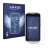 Front side of a product packaging with the brand logo Savvies. Next to it is the device Zebra TC52-HC shown with the correspon