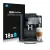 Front side of a product packaging with the brand logo Savvies. Next to it is the device Jura S8 shown with the corresponding s