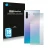 Front side of a product packaging with the brand logo Savvies. Next to it is the device Samsung Galaxy Note 10 Plus (Back) sho