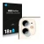 Front side of a product packaging with the brand logo Savvies. Next to it is the device Apple iPhone 11 (ONLY Camera Lens) sho