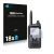 Front side of a product packaging with the brand logo Savvies. Next to it is the device Icom ID-51E Plus 2 shown with the corr