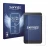 Front side of a product packaging with the brand logo Savvies. Next to it is the device Vankyo MatrixPad S8 shown with the cor