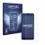 Front side of a product packaging with the brand logo Savvies. Next to it is the device Beafon M6 shown with the corresponding