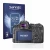 Front side of a product packaging with the brand logo Savvies. Next to it is the device Canon EOS R6 shown with the correspond