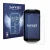 Front side of a product packaging with the brand logo Savvies. Next to it is the device Zebra TC57x shown with the correspondi