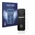 Front side of a product packaging with the brand logo Savvies. Next to it is the device Logitech Circle View Doorbell shown wi