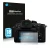 Front side of a product packaging with the brand logo Savvies. Next to it is the device Panasonic Lumix DC-GH6 shown with the 