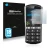 Front side of a product packaging with the brand logo Savvies. Next to it is the device Emporia Simplicity shown with the corr