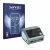 Front side of a product packaging with the brand logo Savvies. Next to it is the device SkyRc D200 neo shown with the correspo