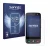 Front side of a product packaging with the brand logo Savvies. Next to it is the device Brondi Amico Pocket shown with the cor