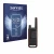 Front side of a product packaging with the brand logo Savvies. Next to it is the device Motorola Talkabout T82 shown with the 