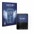 Front side of a product packaging with the brand logo Savvies. Next to it is the device HifiWalker H2 touch shown with the cor