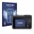 Front side of a product packaging with the brand logo Savvies. Next to it is the device Leica SOFORT 2 shown with the correspo
