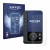 Front side of a product packaging with the brand logo Savvies. Next to it is the device Profoto Connect Pro shown with the cor