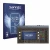 Front side of a product packaging with the brand logo Savvies. Next to it is the device Waldorf Iridium Core shown with the co