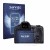 Front side of a product packaging with the brand logo Savvies. Next to it is the device Canon EOS R5 Mark II shown with the co