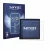 Front side of a product packaging with the brand logo Savvies. Next to it is the device Shelly Wall Display shown with the cor