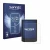Front side of a product packaging with the brand logo Savvies. Next to it is the device Vivlio Light HD Color shown with the c