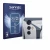 Front side of a product packaging with the brand logo Savvies. Next to it is the device Cubot Max 5 (ONLY Camera) shown with t