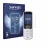 Front side of a product packaging with the brand logo Savvies. Next to it is the device Unify OpenScape S6 shown with the corr