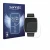 Front side of a product packaging with the brand logo Savvies. Next to it is the device Amazfit Active 2 (rectangular) shown w