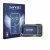 Front side of a product packaging with the brand logo Savvies. Next to it is the device Teslong NTS500 shown with the correspo