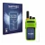 Front side of a product packaging with the brand logo Savvies. Next to it is the device Talkpod N58 Plus shown with the corres