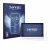 Front side of a product packaging with the brand logo Savvies. Next to it is the device eufy Smart Display E10 shown with the 