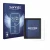 Front side of a product packaging with the brand logo Savvies. Next to it is the device Peterson Strobostomp Mini shown with t
