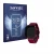 Front side of a product packaging with the brand logo Savvies. Next to it is the device Reflex Active Spectra 300 S shown with