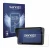 Front side of a product packaging with the brand logo Savvies. Next to it is the device Carpuride W602BS Pro shown with the co