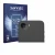 Front side of a product packaging with the brand logo Savvies. Next to it is the device Apple iPhone 17e (ONLY Camera Lens) sh