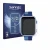 Front side of a product packaging with the brand logo Savvies. Next to it is the device Oliimptek T45 shown with the correspon