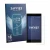 Front side of a product packaging with the brand logo Savvies. Next to it is the device Philips S396 shown with the correspond