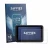 Front side of a product packaging with the brand logo Savvies. Next to it is the device Atomos Ninja RAW 5" shown with the cor