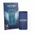 Front side of a product packaging with the brand logo Savvies. Next to it is the device Oppo Reno 13 shown with the correspond