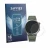 Front side of a product packaging with the brand logo Savvies. Next to it is the device OnePlus Watch 4 shown with the corresp